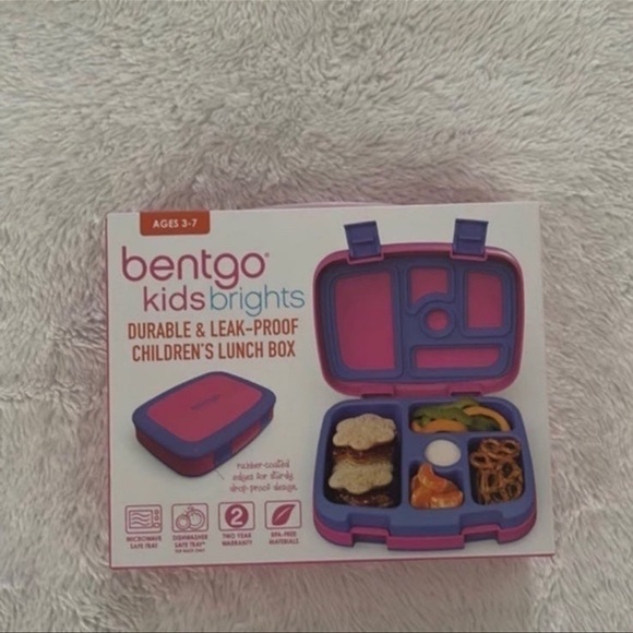 Bentgo Kids Durable & Leak-Proof Lunch Box In a right Pink/Purple - Picture 8 of 11